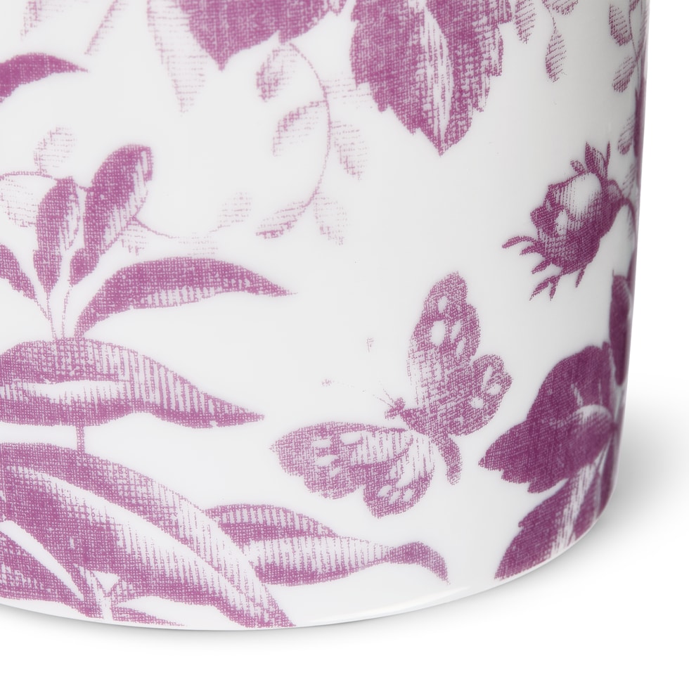 Kerze mit Herbarium-Print, Feigen-Duft