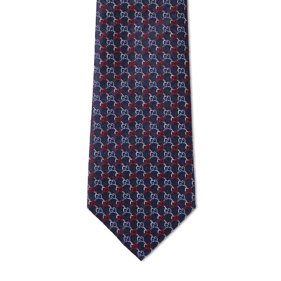 Cravatta in seta GG jacquard
