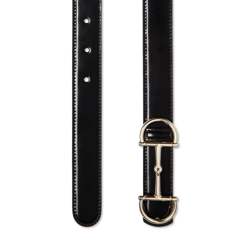 홀스빗 디테일 리버서블 씬 벨트