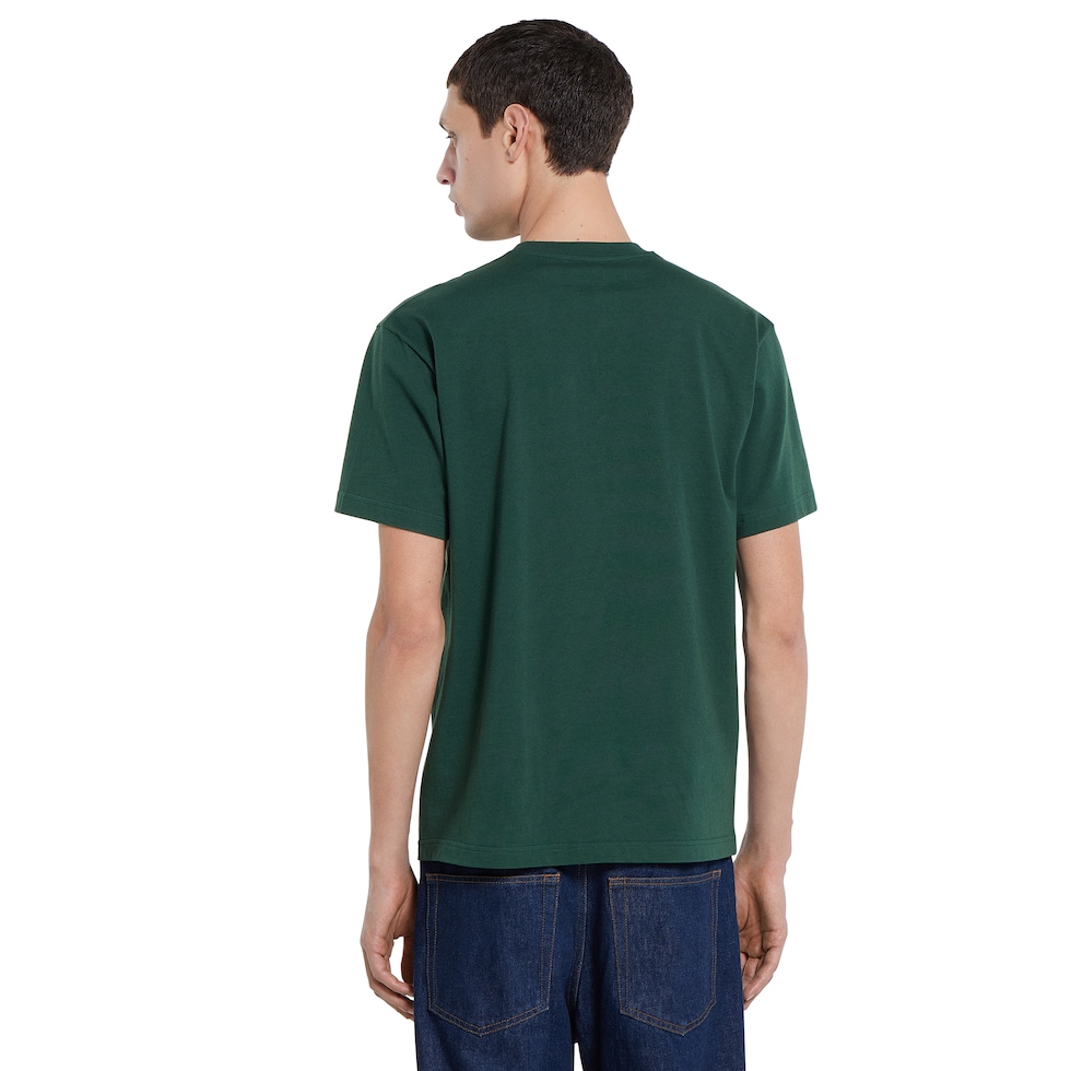 Cotton jersey T-shirt with embroidery