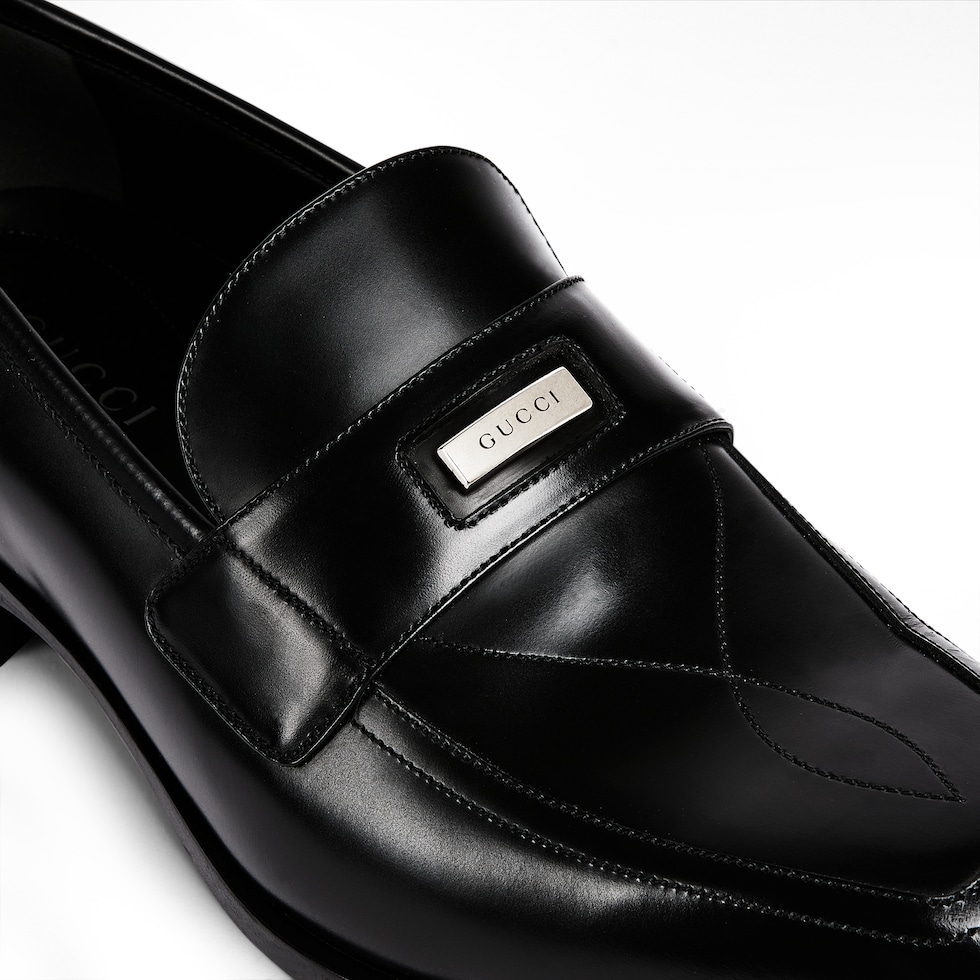Men's loafer with topstitch