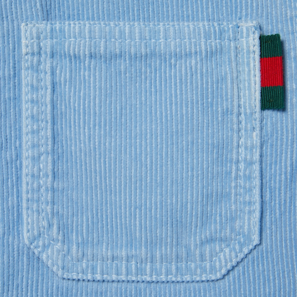 Children's velvet corduroy shirt