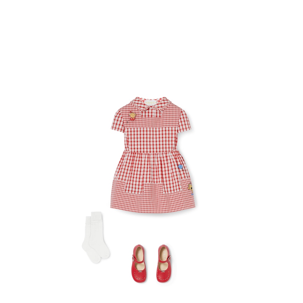 婴儿方格纹棉布衬衫