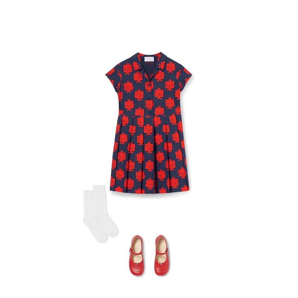 Kinderkleid aus Baumwolle mit Print