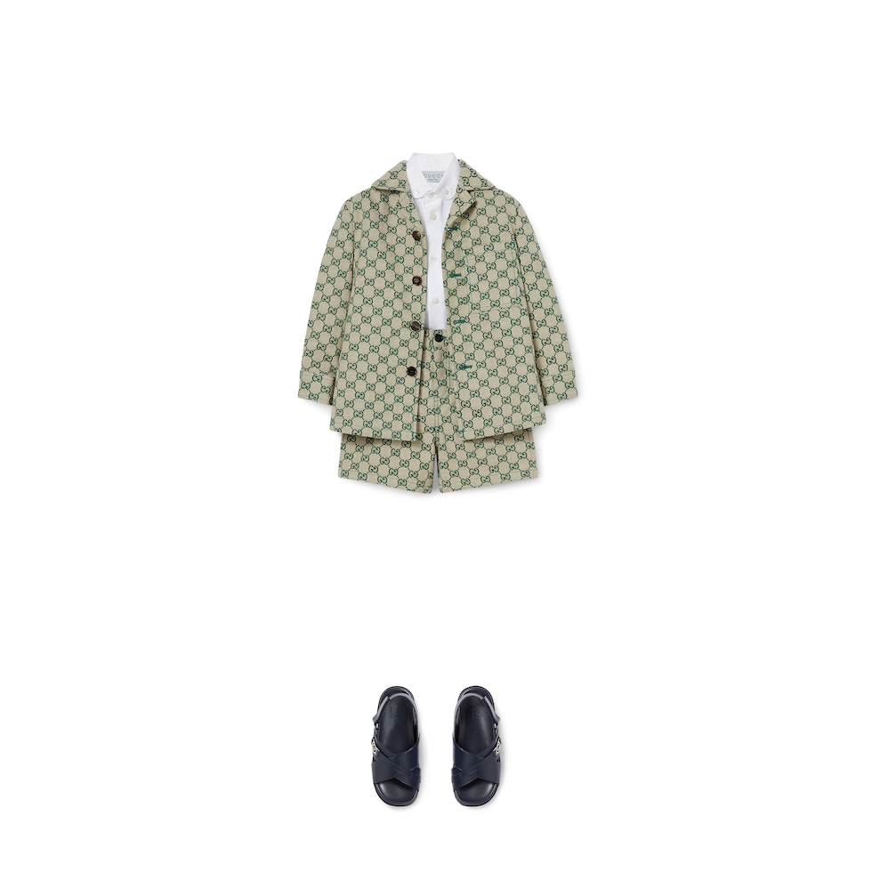 Short pour bébé en toile GG