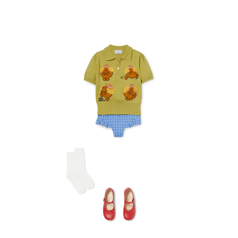 Children's bikini set gingham fabric