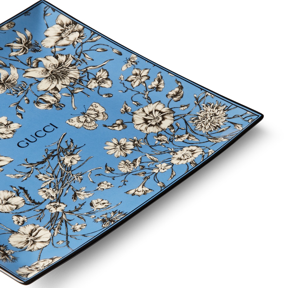 Große Schmuckablage mit Gucci Flora Sketch-Print