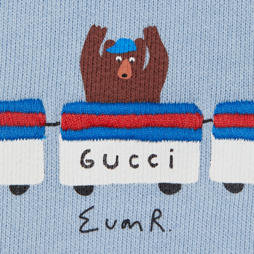 Baby cotton sweatshirt with print