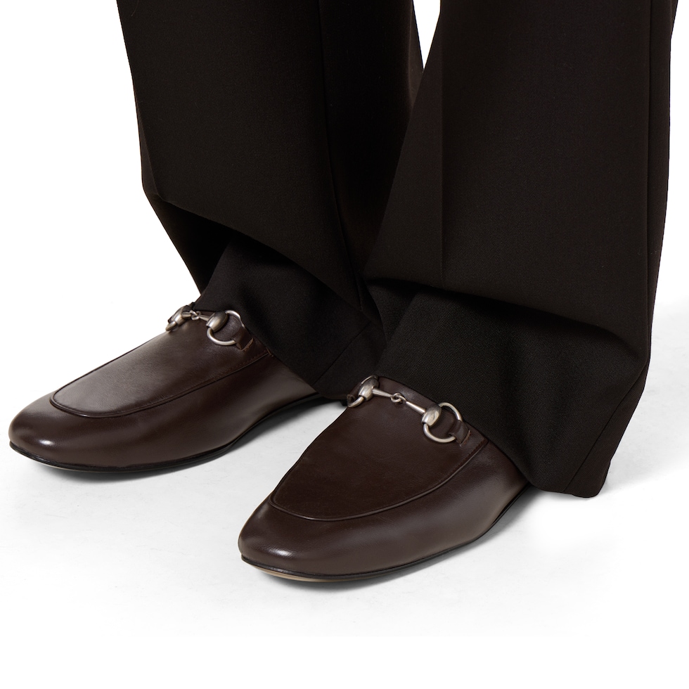 男士饰马衔扣穆勒鞋