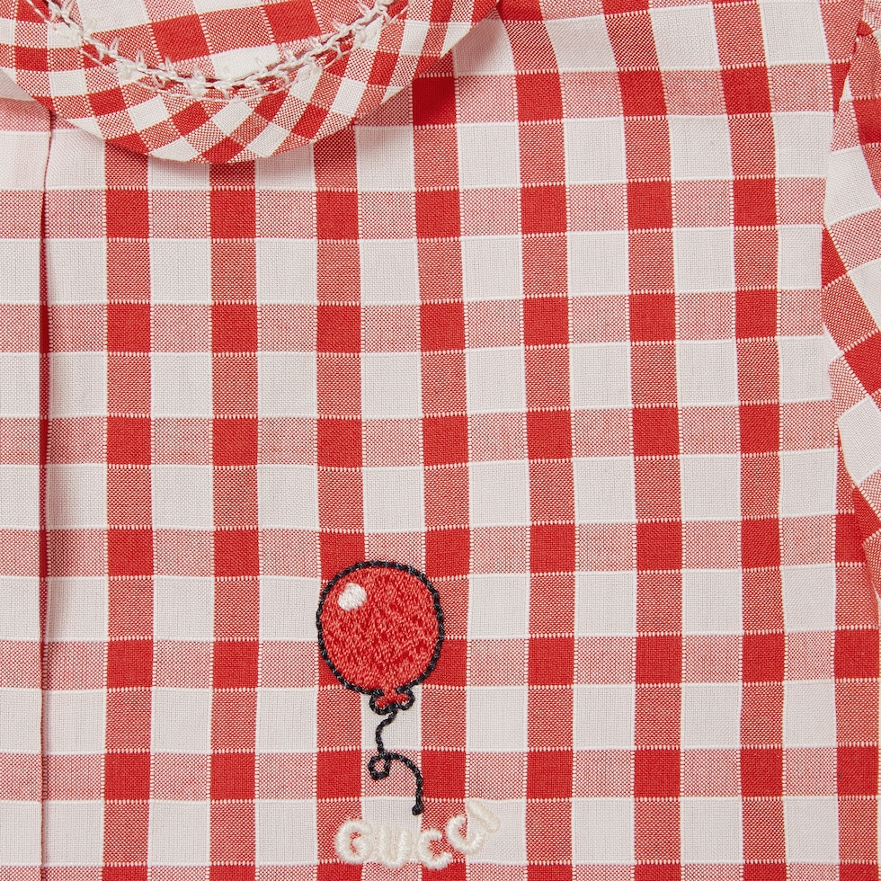 婴儿方格纹棉布衬衫