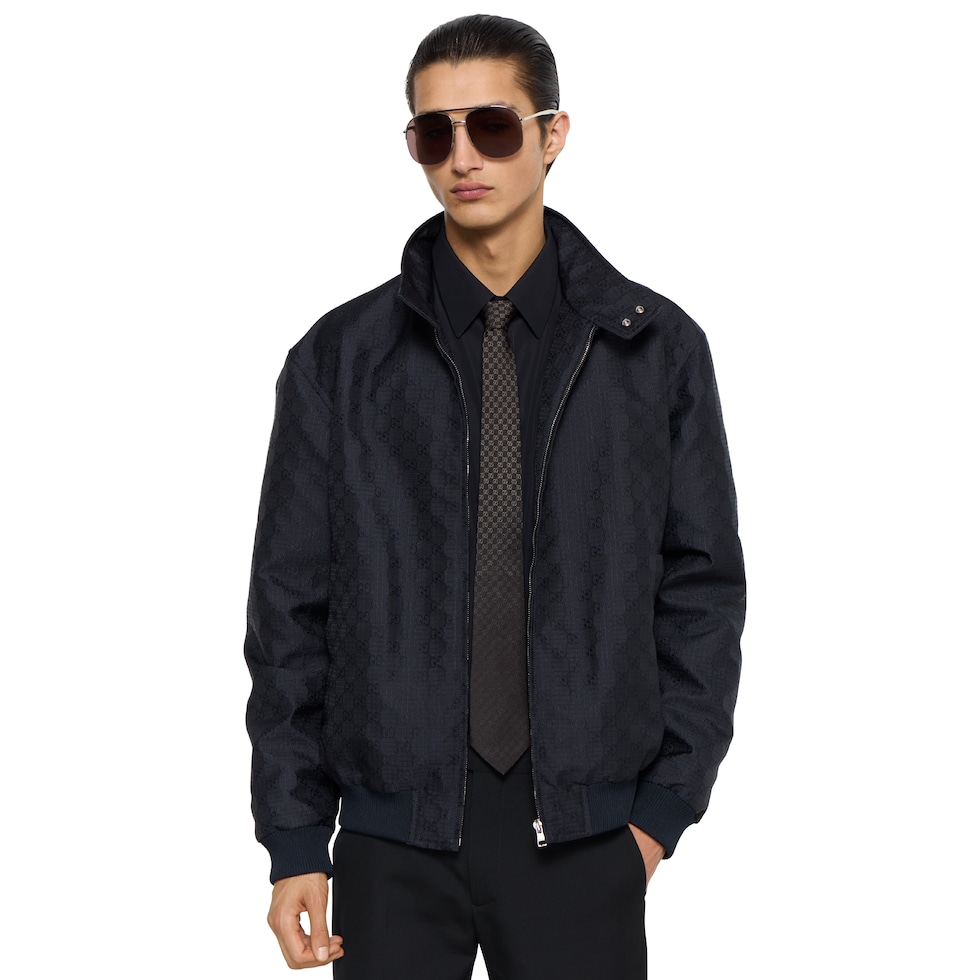 GG silk jacquard tie