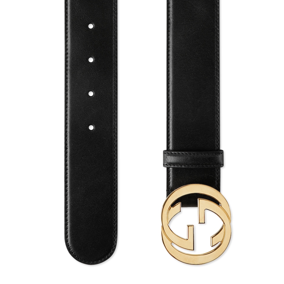 Belt with Interlocking G buckle