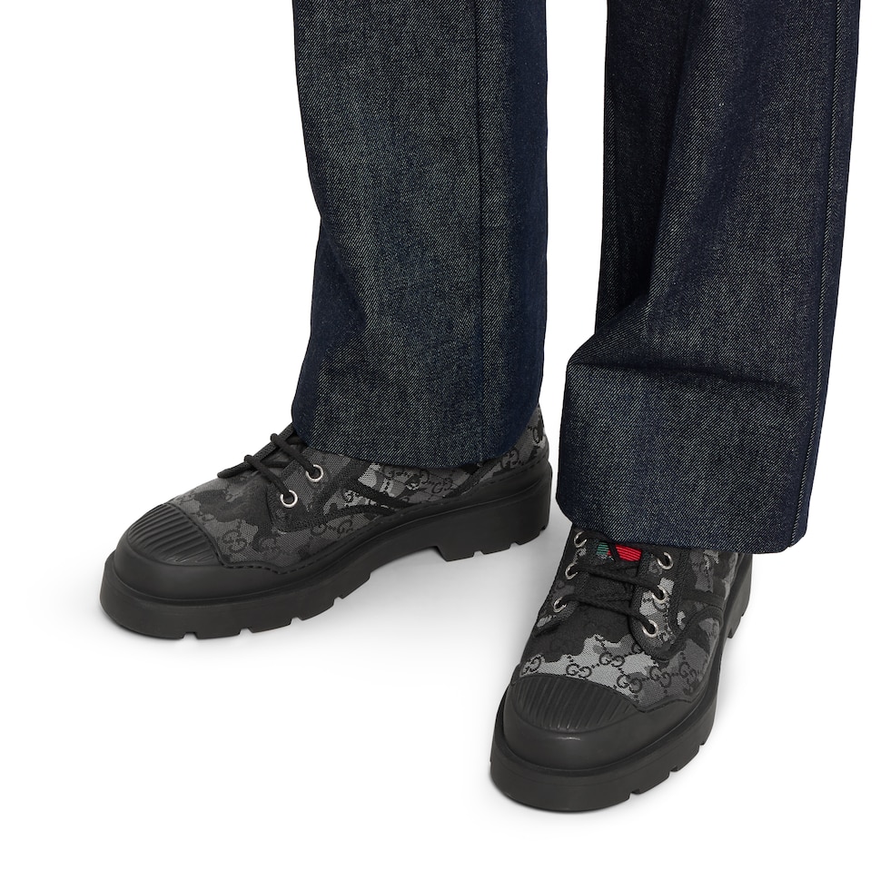 Zapato cordones con tribanda Web para hombre