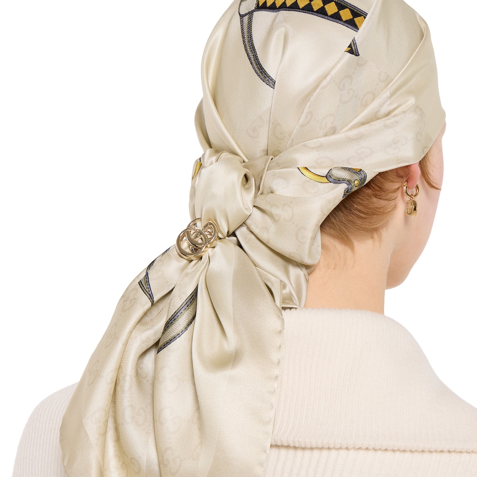 Anillo cuadrado con Doble G