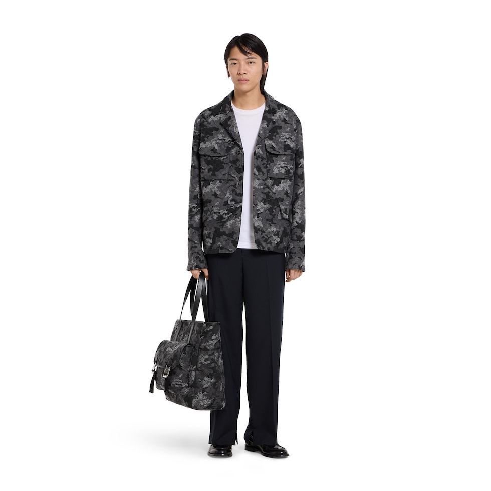 GG marbled cotton jacquard jacket