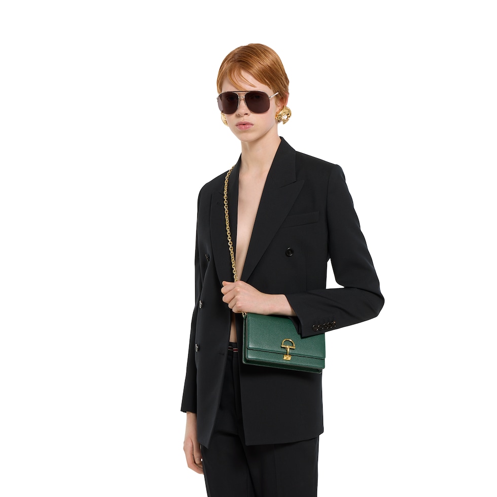 Gucci Half Horsebit wallet on chain