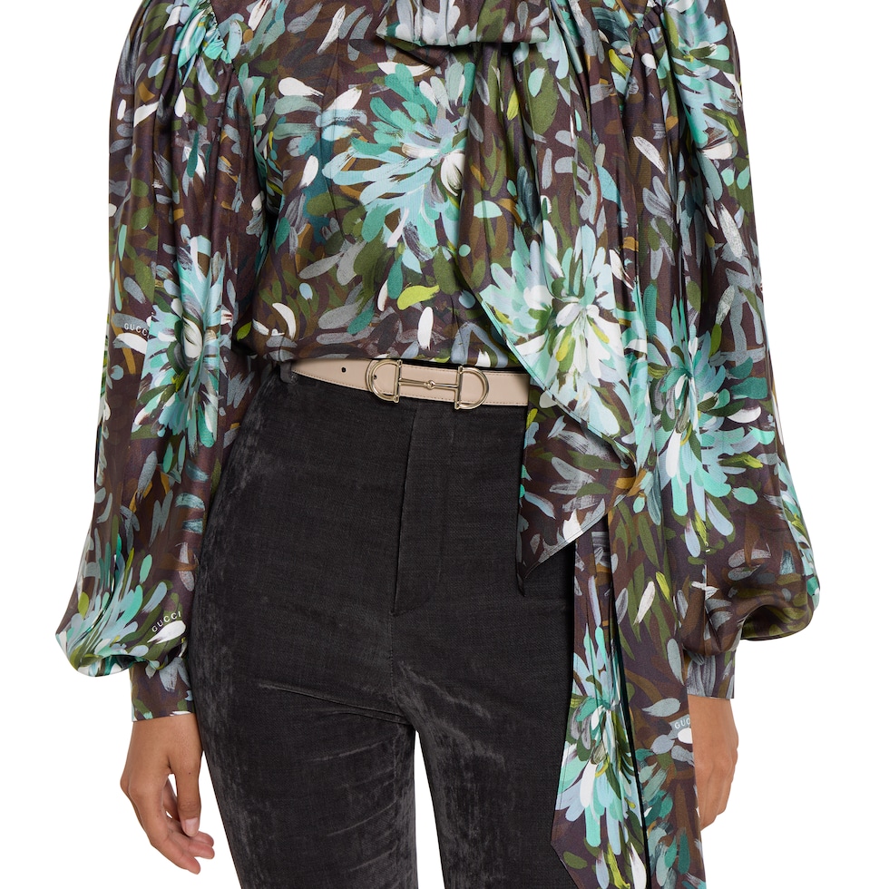 홀스빗 디테일 리버서블 씬 벨트