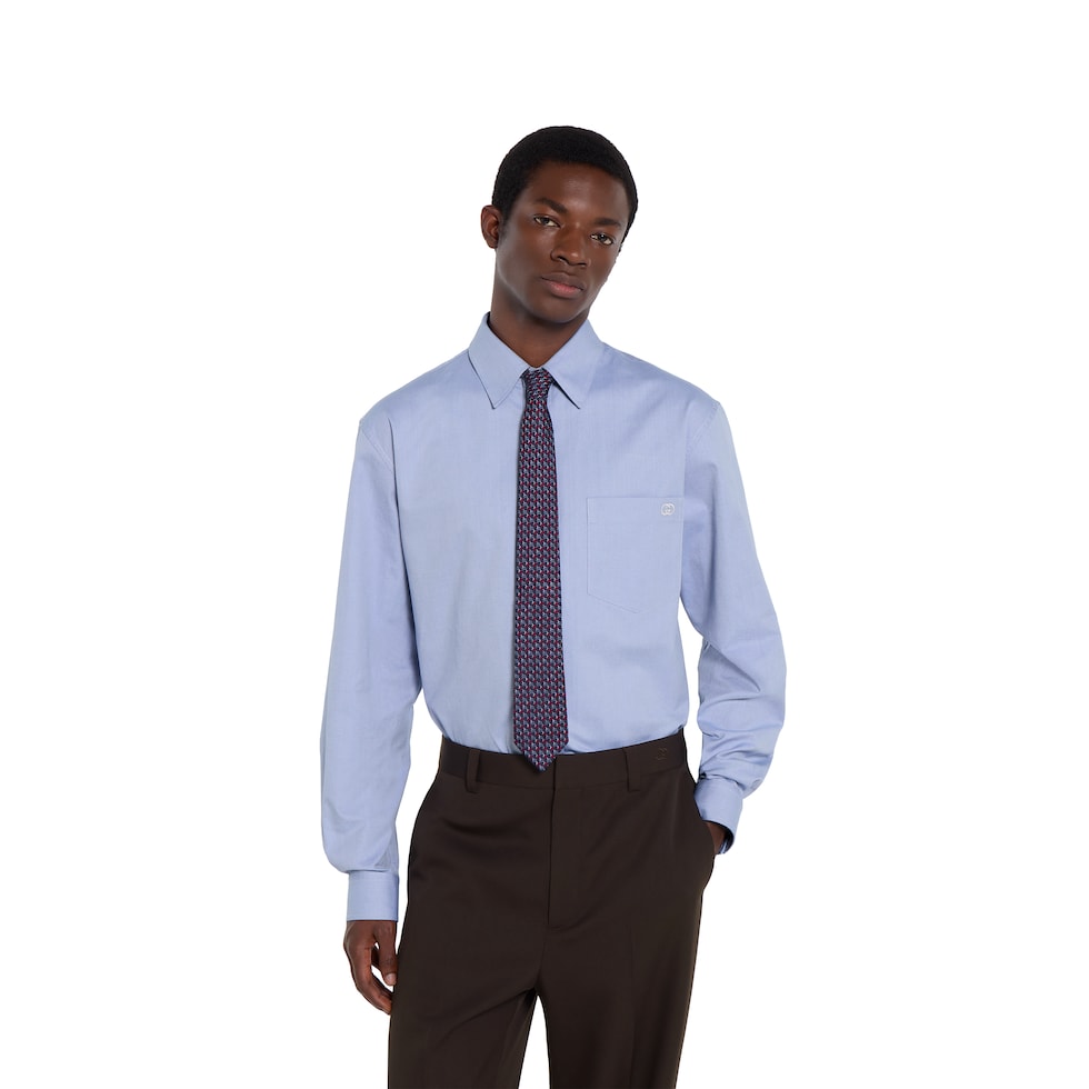 GG silk jacquard tie