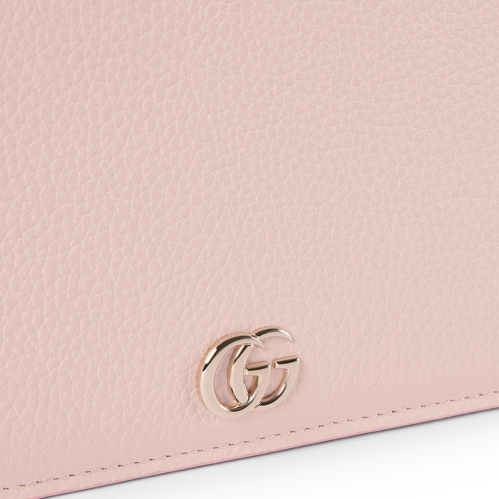 Portafoglio GG Marmont bicolore con catena