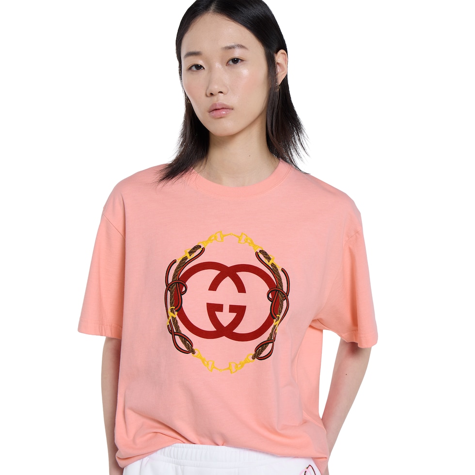 Cotton jersey T-shirt with print