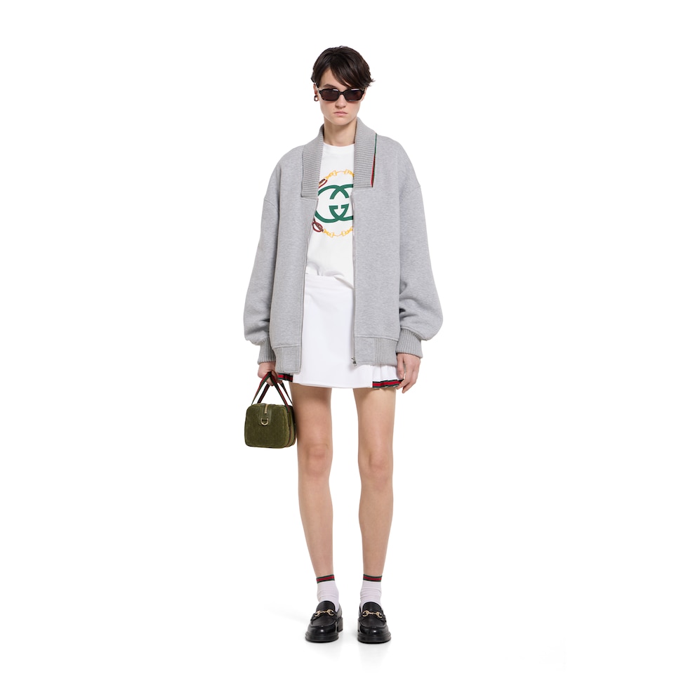 T-shirt in jersey di cotone con stampa