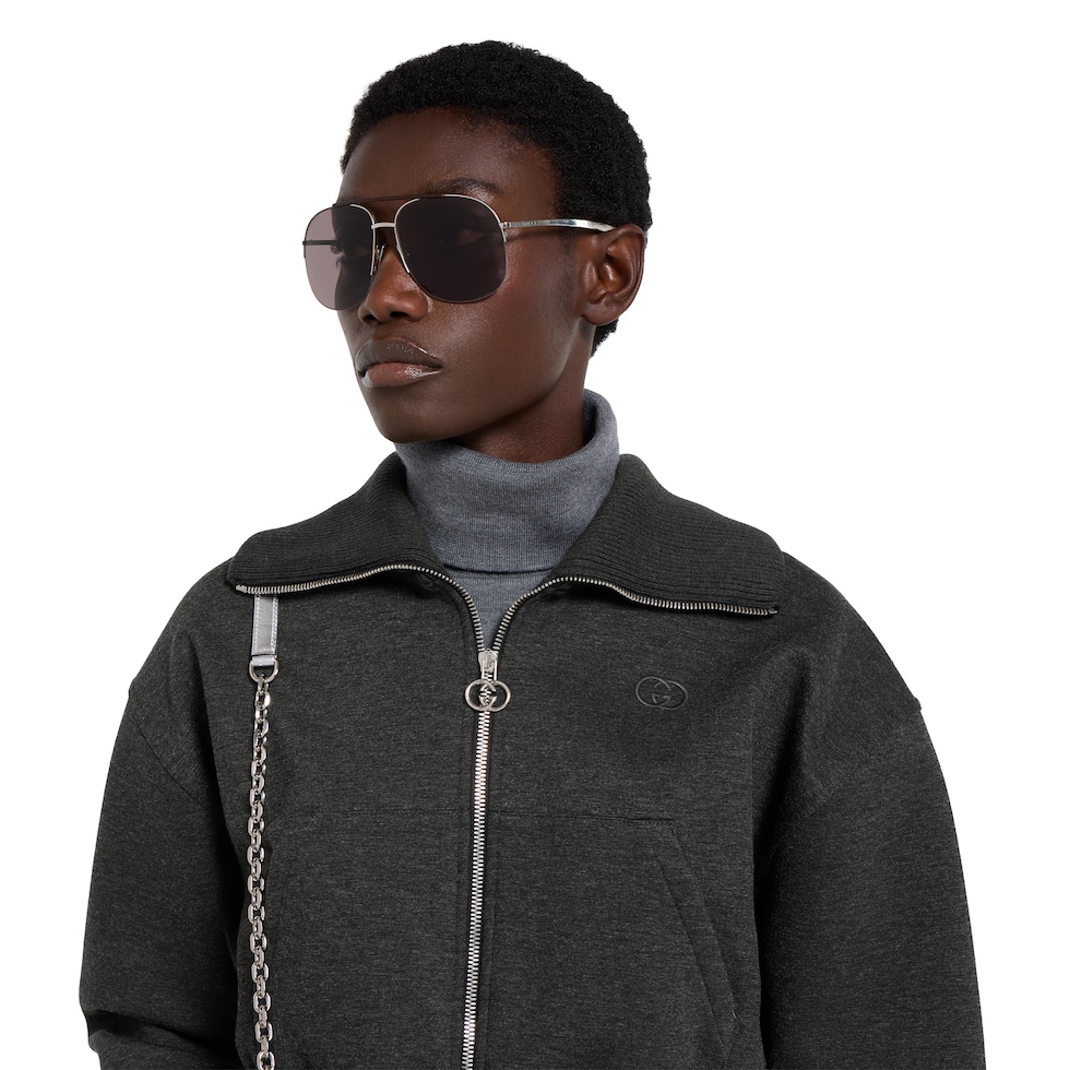 Double jersey zip jacket