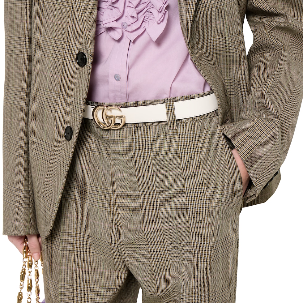 Prince of Wales wool trousers