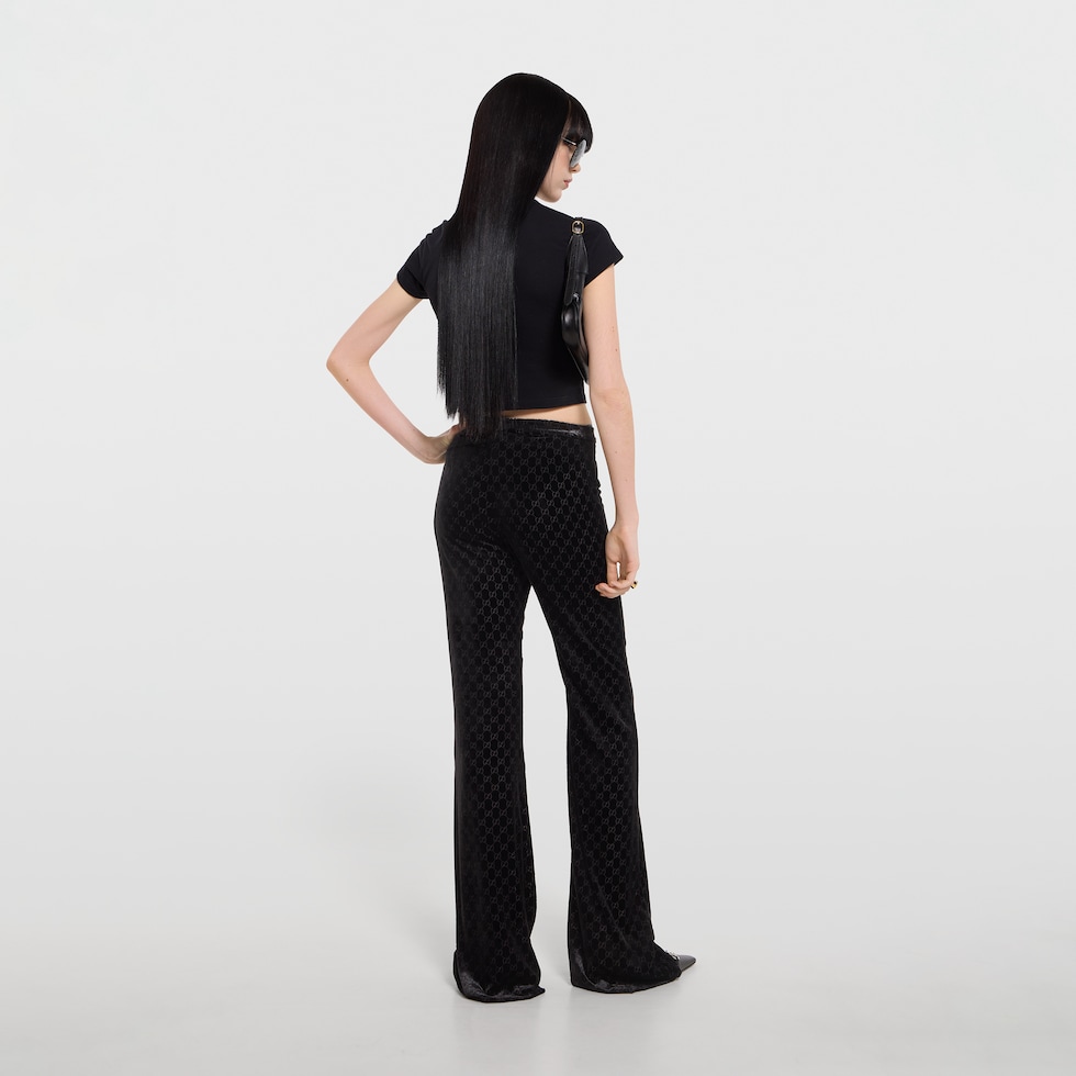 T-shirt en jersey de coton avec détail effet dévoré