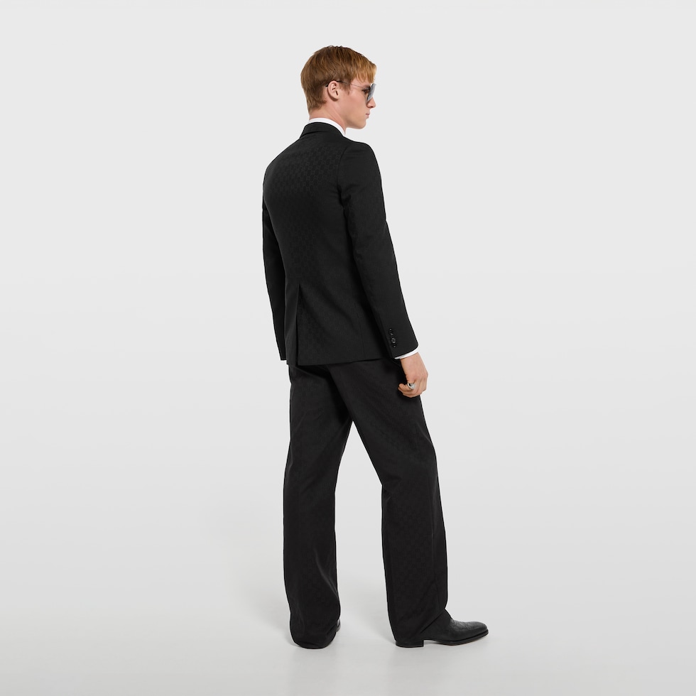 Pantalón de canvas de algodón con GG