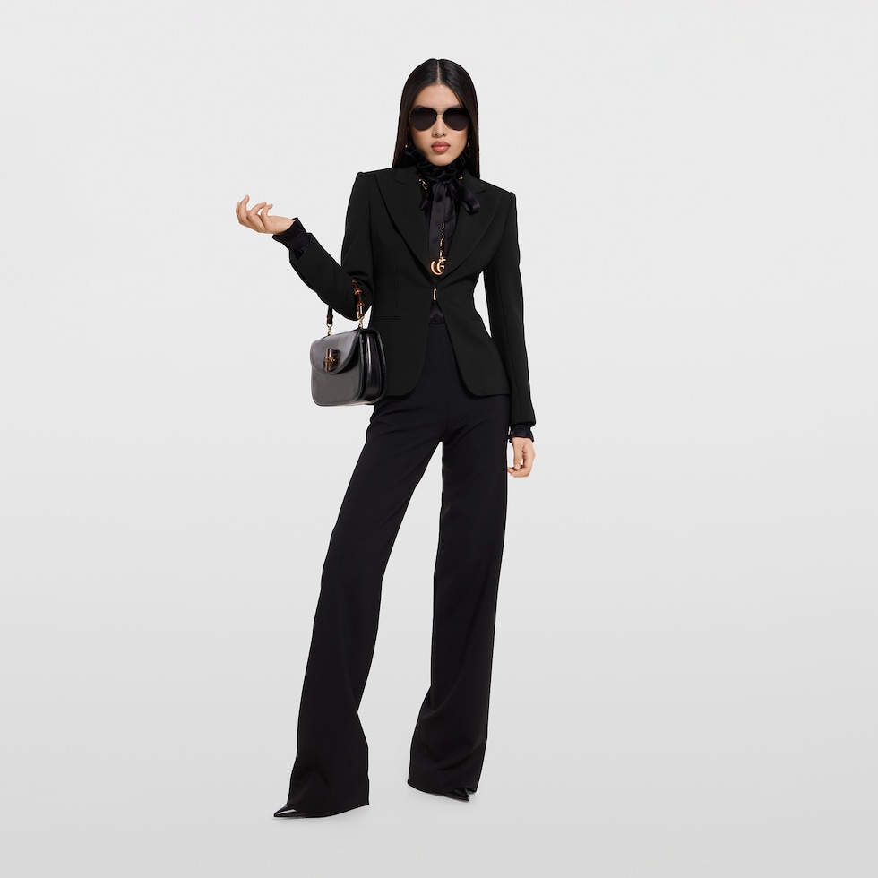 Technical stretch wool jacket