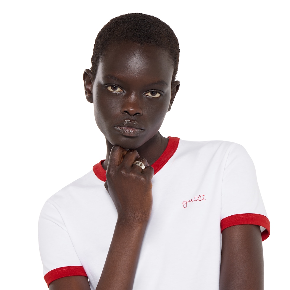 Gucci Interlocking chevalier ring