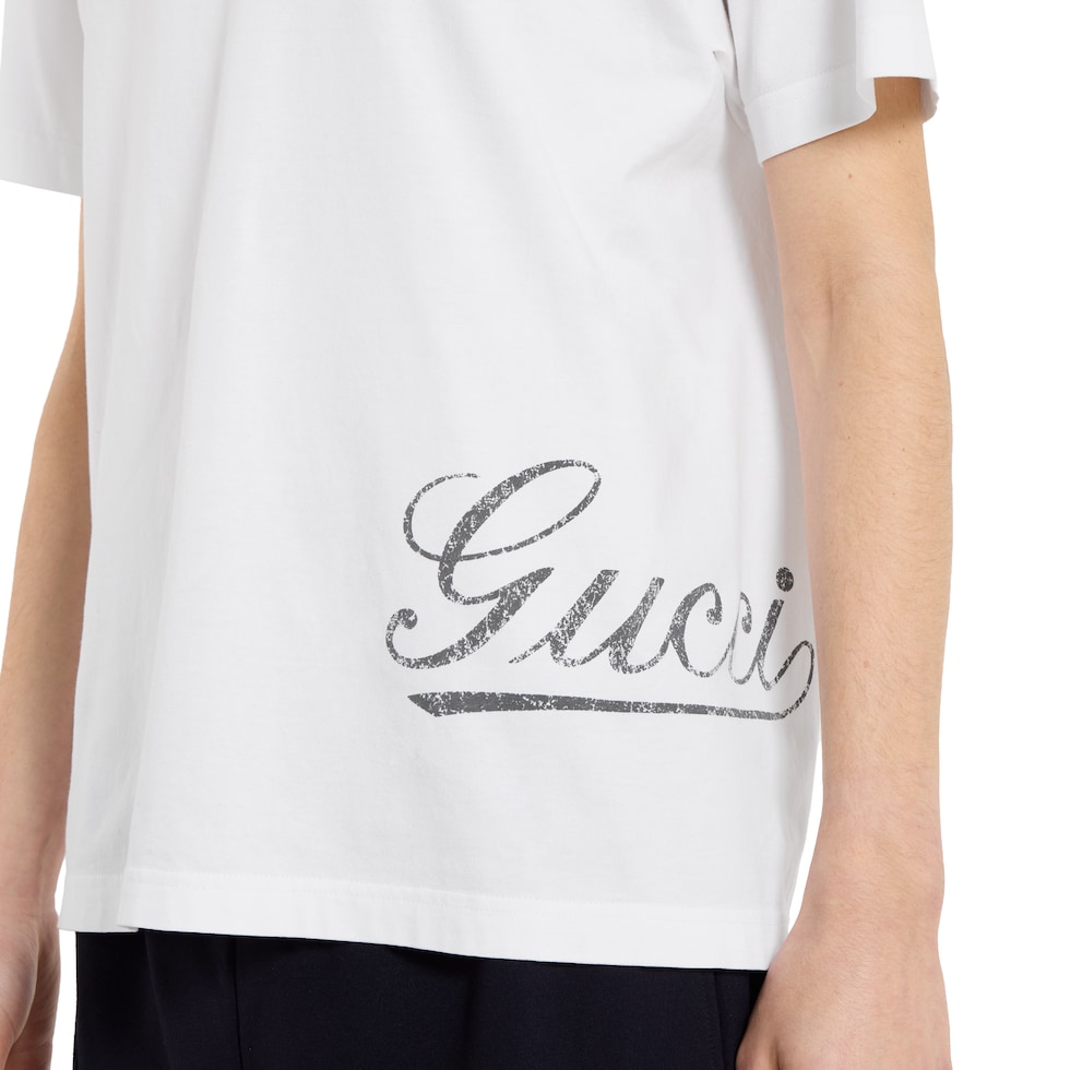 Cotton jersey T-shirt with print