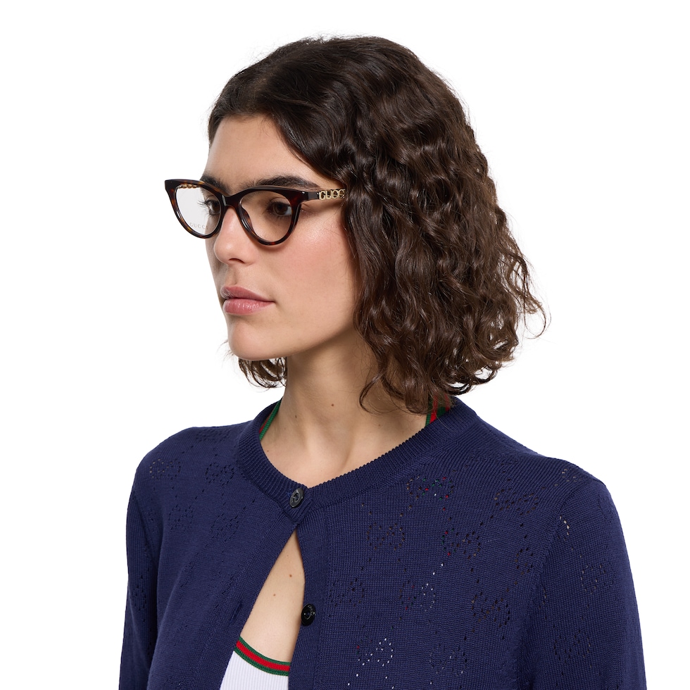 Monture optique œil-de-chat