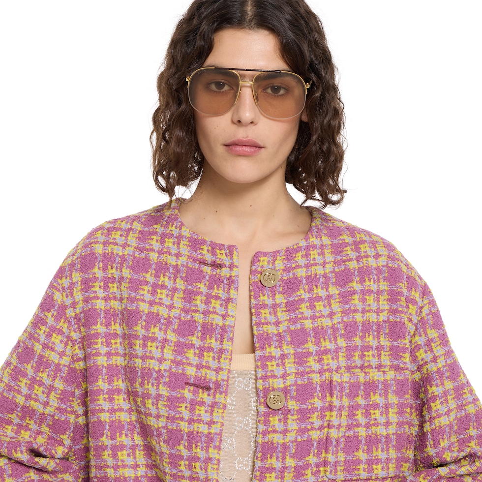 울 부클레 재킷