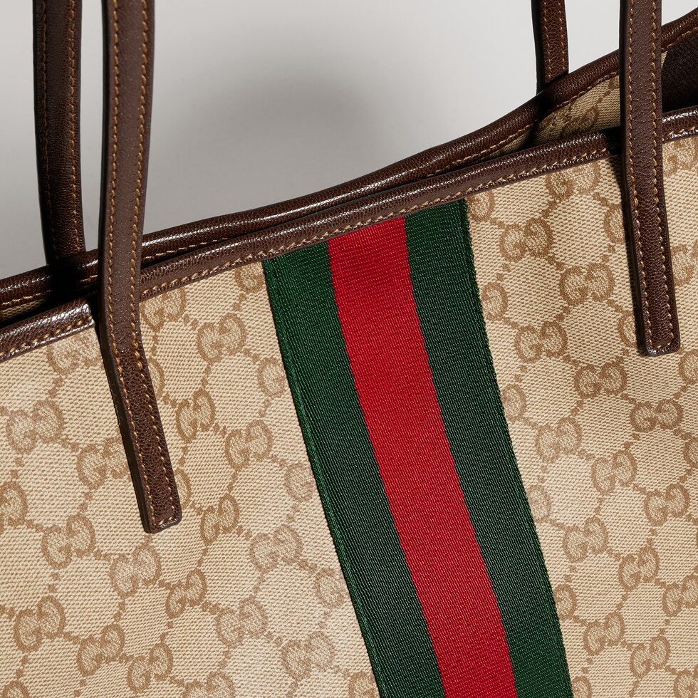 Borsa shopping misura grande con dettaglio Web