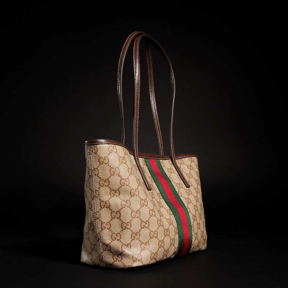 Borsa shopping misura piccola con dettaglio Web