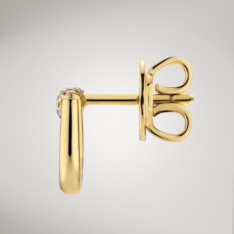 〔ホースビット〕18K ダイヤモンド スタッズ ピアス