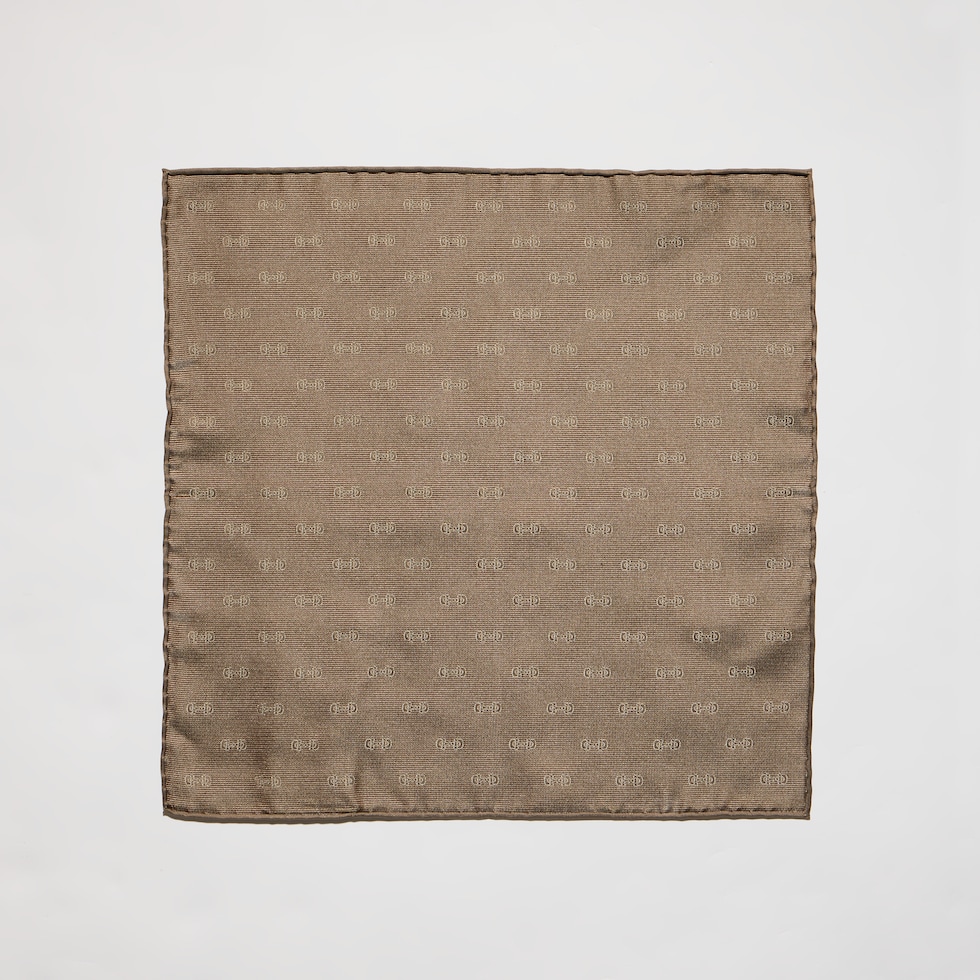 Seidenjacquard-Einstecktuch mit Horsebit