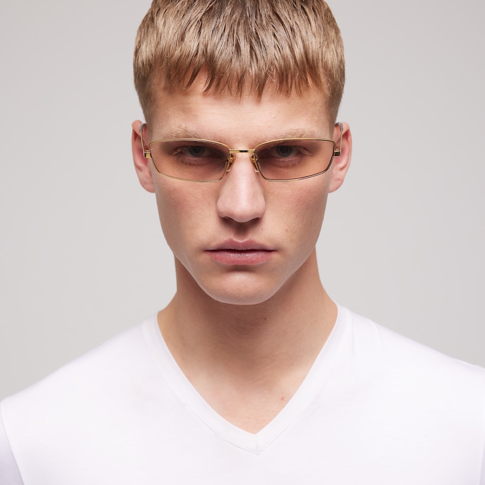 Rectangular frame sunglasses