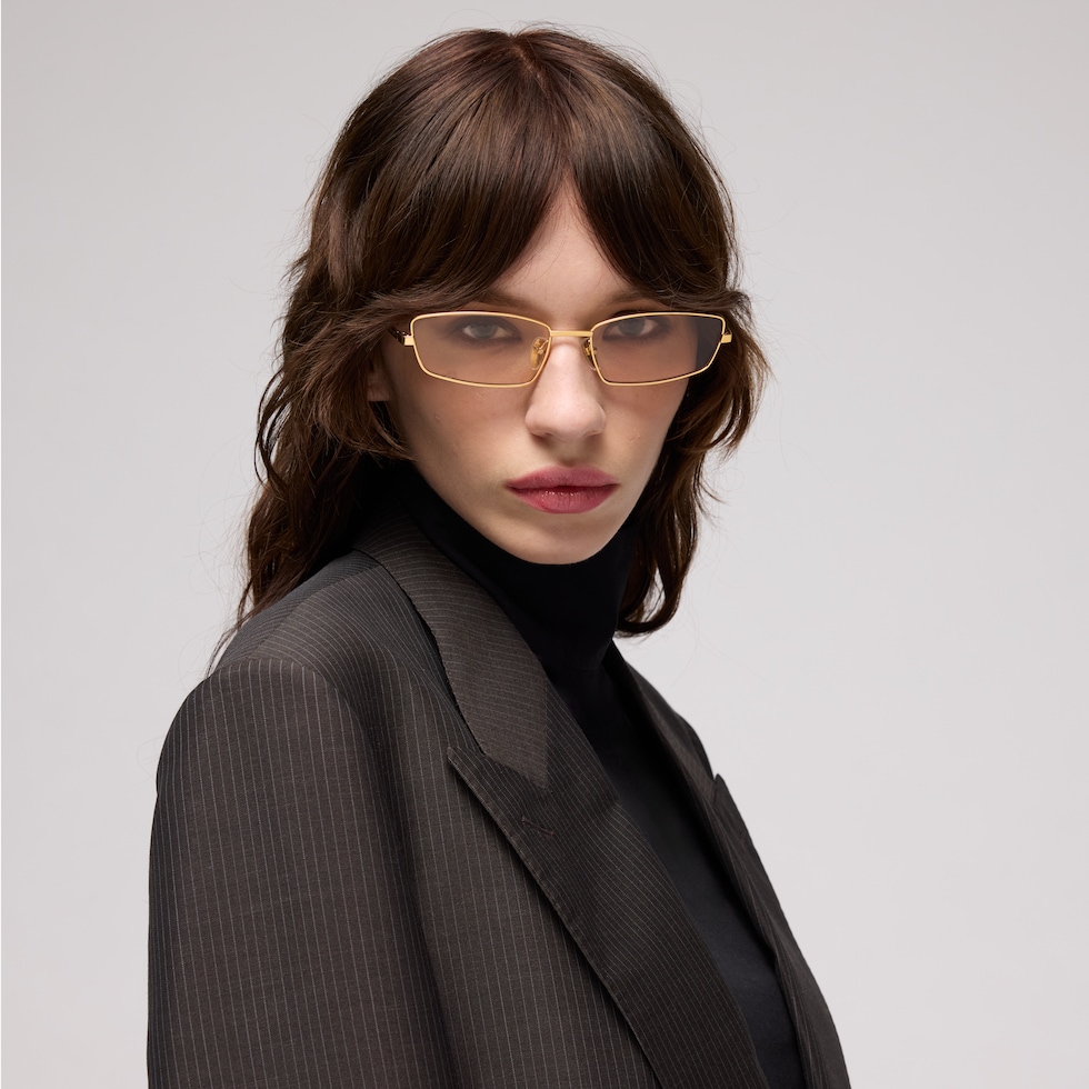 Rectangular frame sunglasses