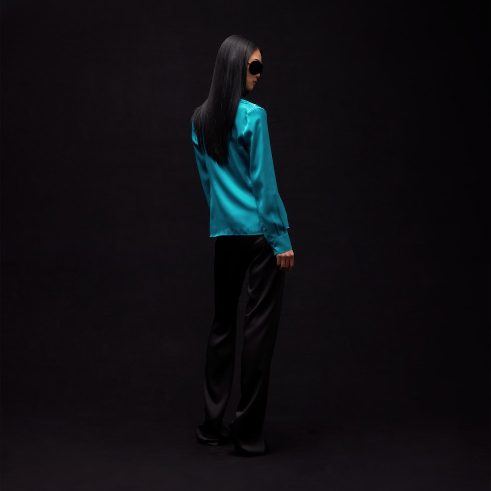 Silk satin shirt