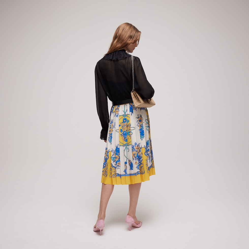 Chemise légère en georgette de soie