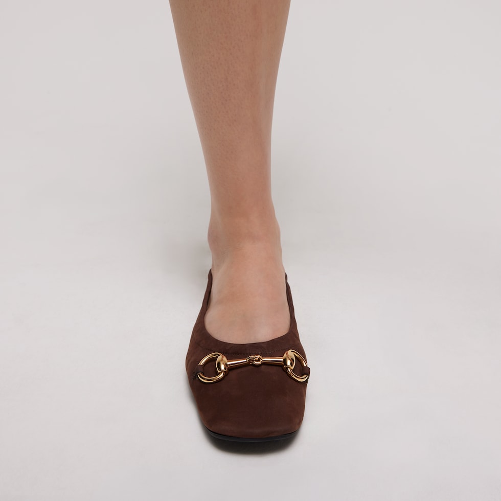 Women's ballet flat with Horsebit