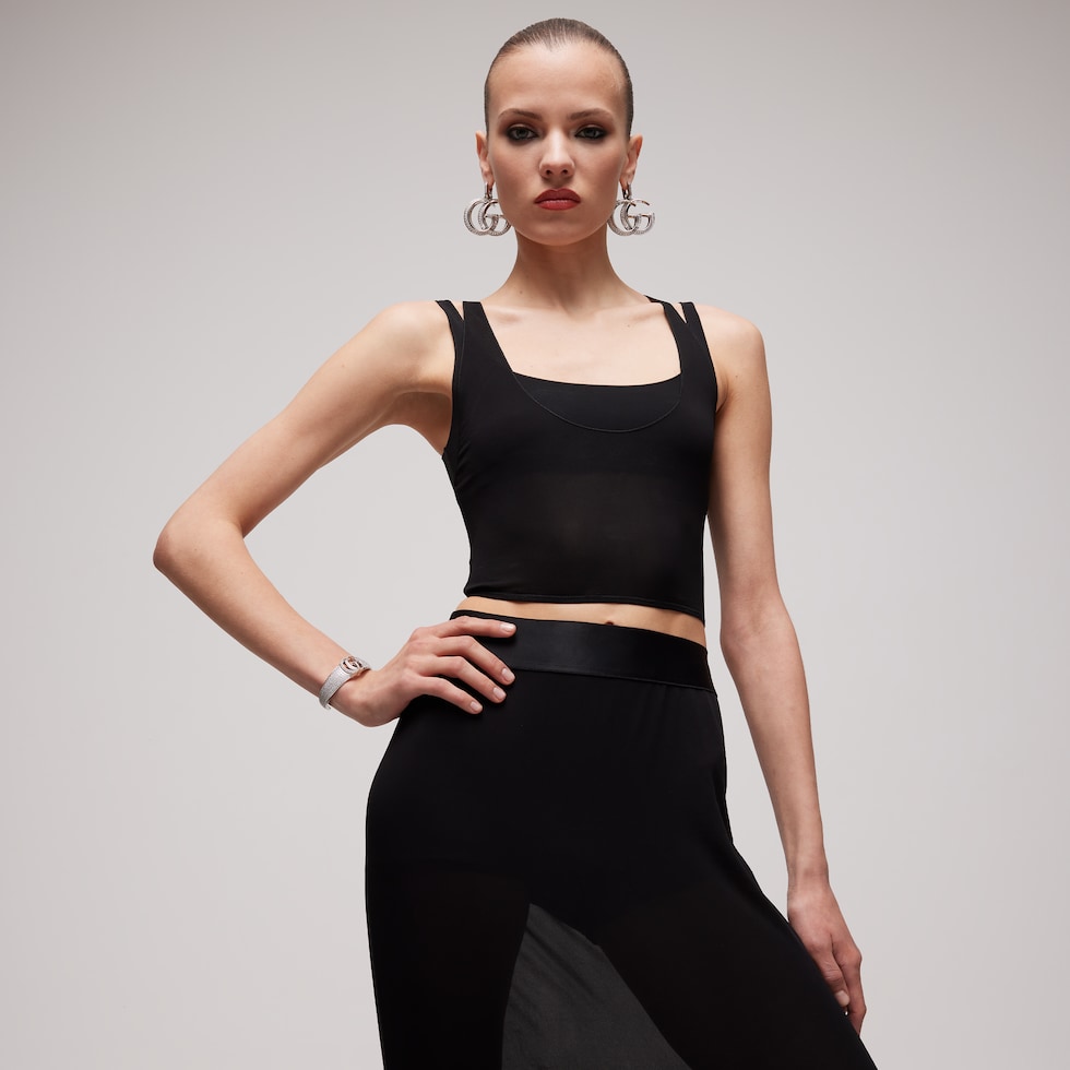 Light crêpe jersey bralette set