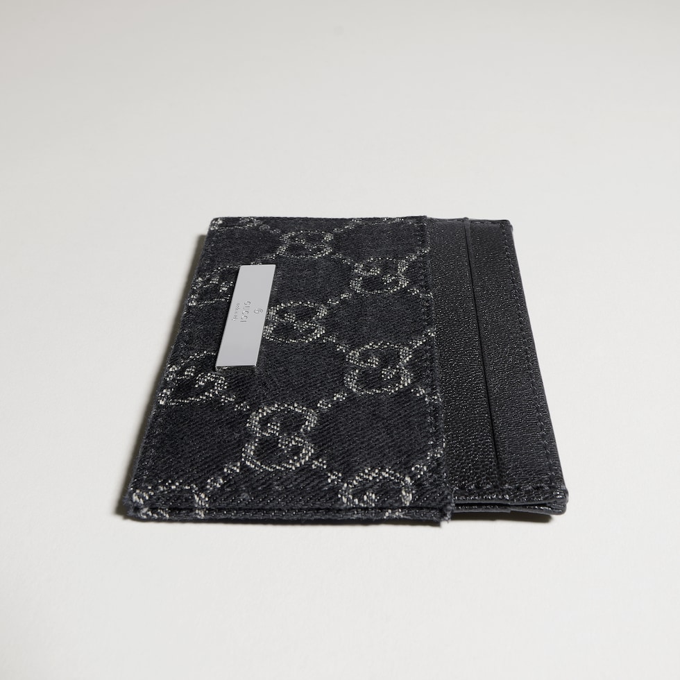 Card case with Gucci plaque