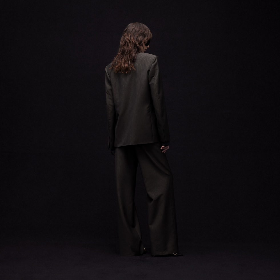 Pinstripe wool mohair jacket