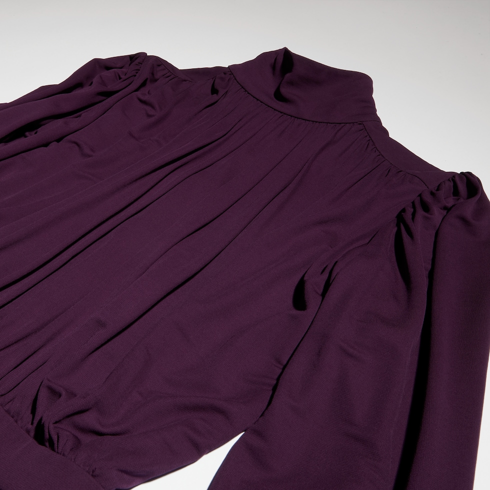 Light viscose crêpe jersey dress
