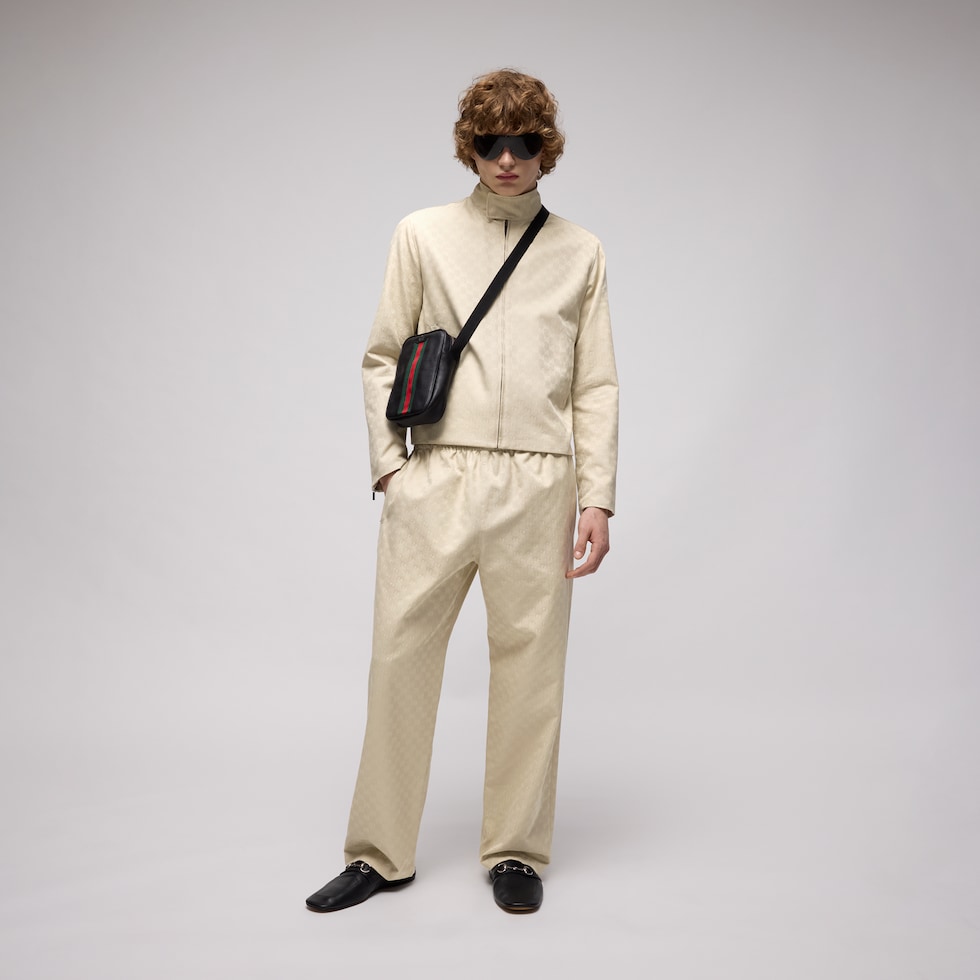 GG cotton canvas pants
