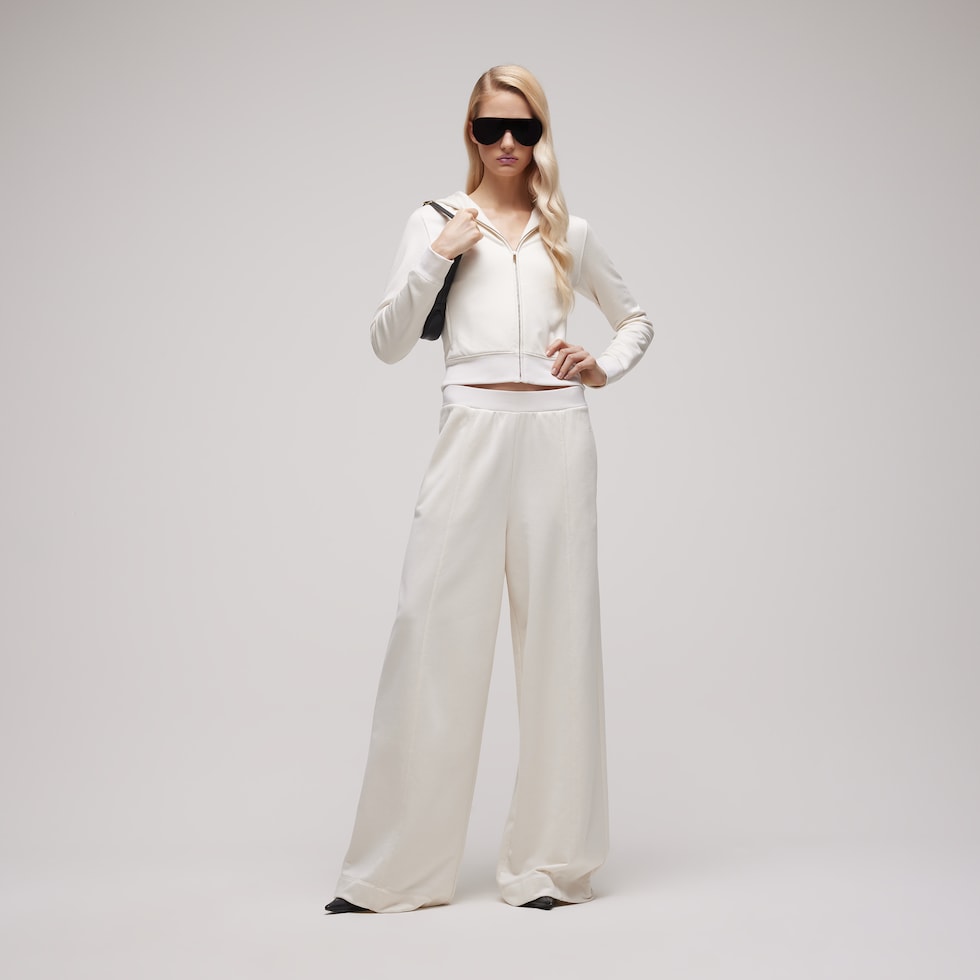 Cotton silk jersey leisure pants