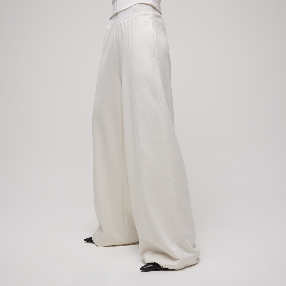Cotton silk jersey leisure pants